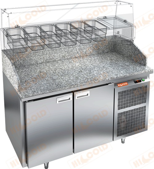 Стол холодильный для пиццы Hicold PZ3-11/SN камень