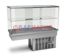 Витрина холодильная ВХ 1200*450*1100 встраиваемая со стеклом