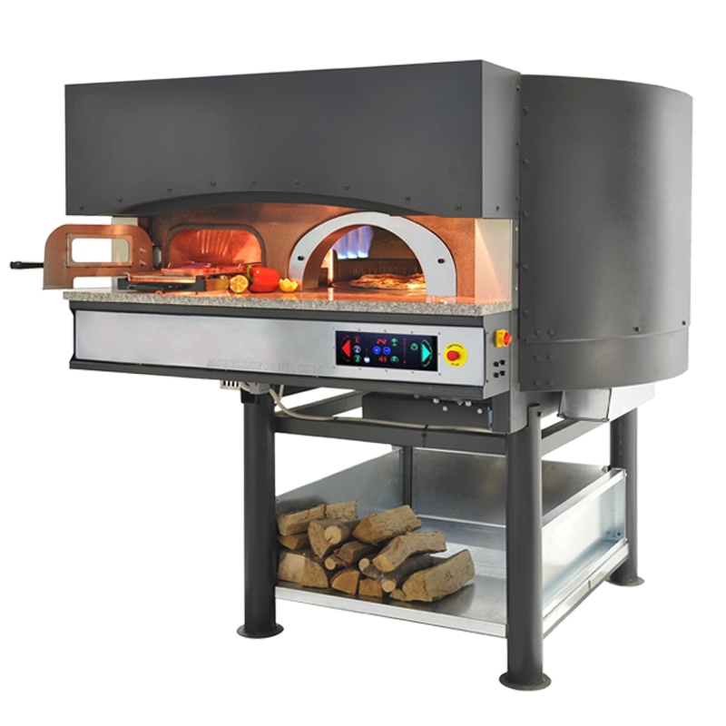 Печь для пиццы ротационная на дровах/электр Morello Forni MRE110 BBQ