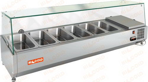 Витрина холодильная Hicold VRTG 1425 для стола Hicold PZ4