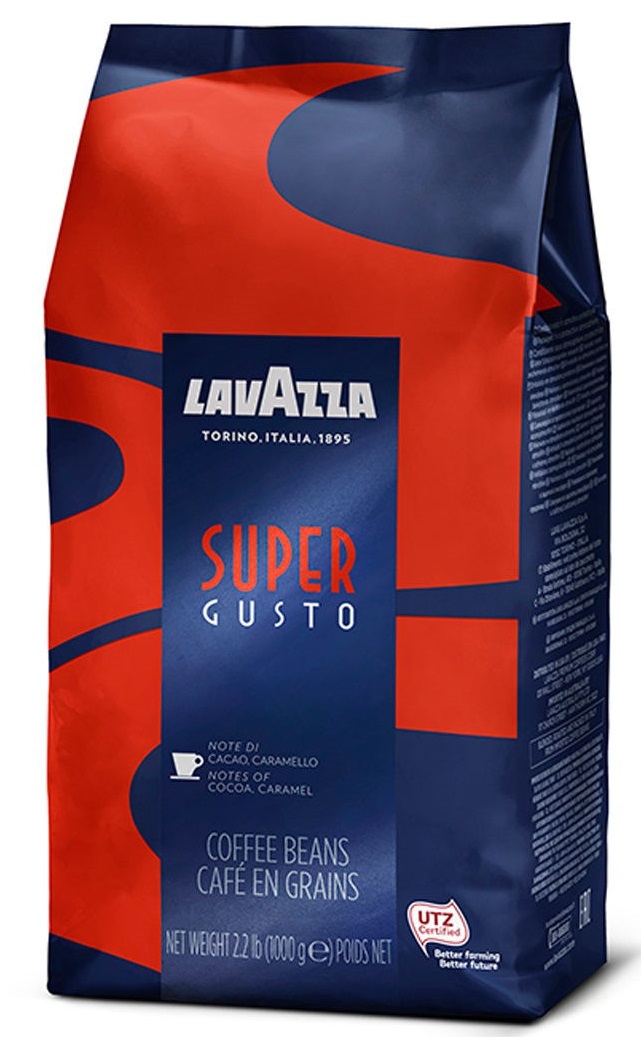 Кофе в зернах Lavazza Super Gusto UTZ