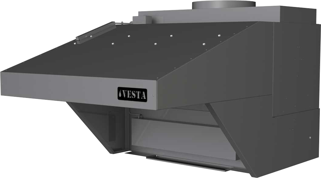 Печь-мангал VESTA 25 (жарочная камера из черной стали)