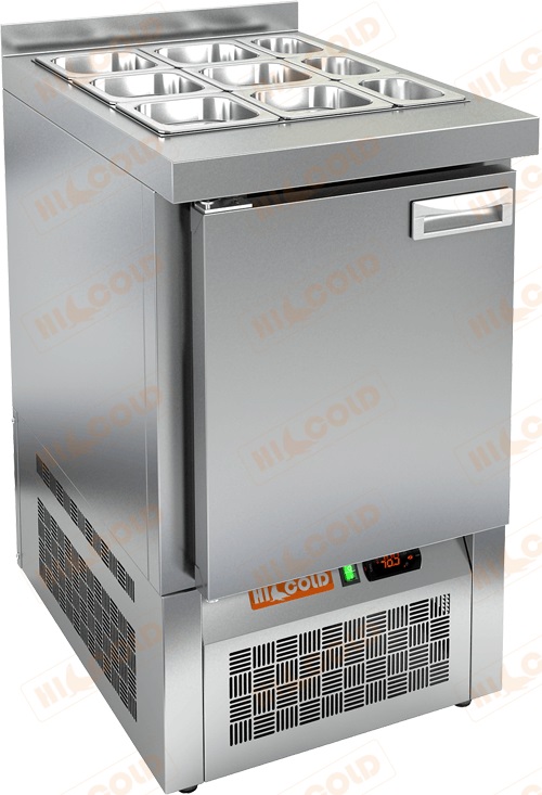Стол холодильный для салатов Hicold SLE3-1GN без крышки, дверь справа