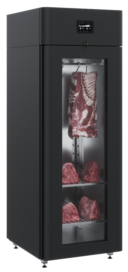 Шкаф для созревания мяса Polair со стеклом CS107 meat тип 1 black
