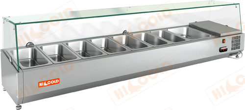 Витрина холодильная Hicold VRTG 1835 для стола Hicold PZ3