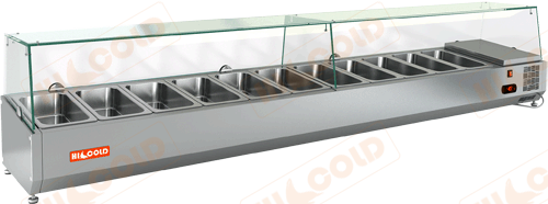 Витрина холодильная Hicold VRTG 2280 для стола Hicold PZ3