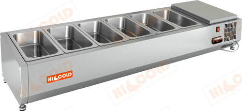 Витрина холодильная Hicold VRTO 1390 для стола Hicold PZ3